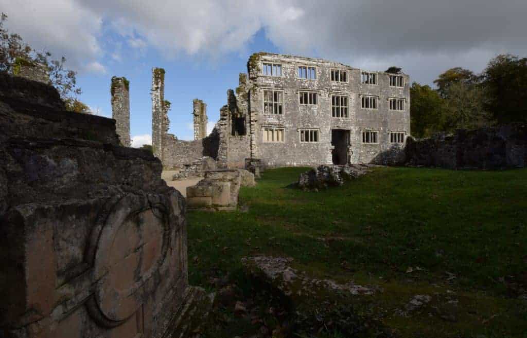 Ruins of Berry Pomeroy Castle near Totnes