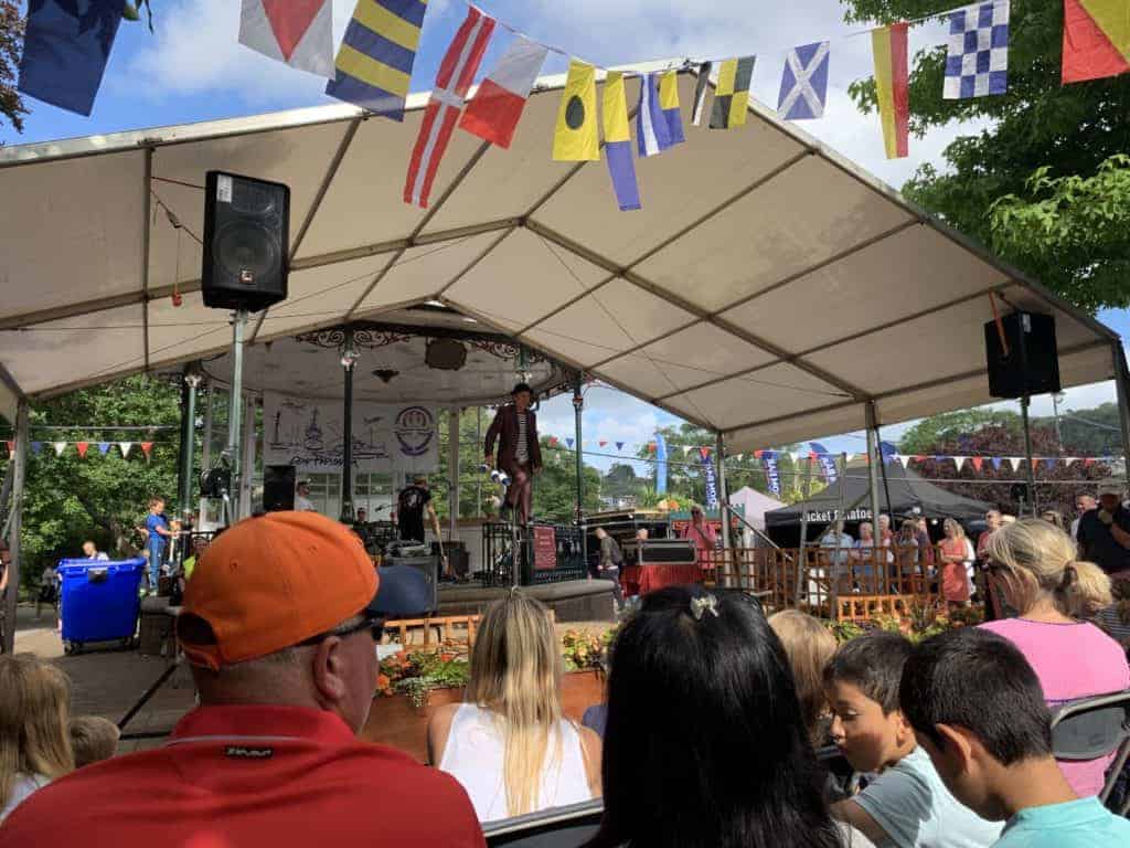 Family entertainment at Dartmouth Regatta