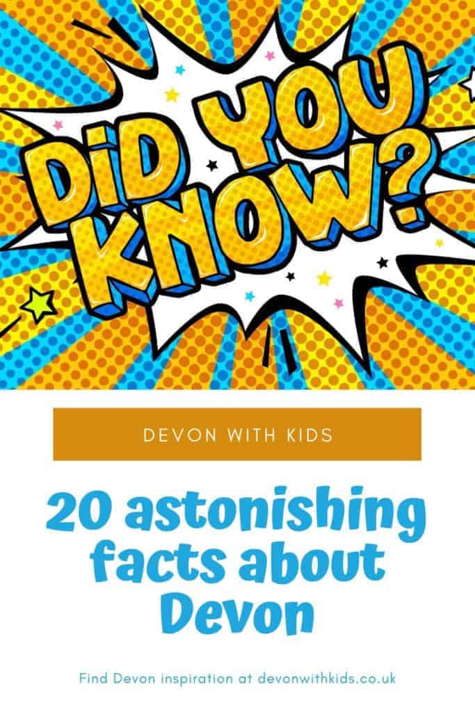Planning a holiday or day out in Devon? Share some of our Devon facts with your kids before you set off. We also have a quiz and free Devon printables on our website #Devon #devonwithkids #England #facts #fun #holiday #familytravel #tips #UK #travel #quiz #daysout #people #food #places #history