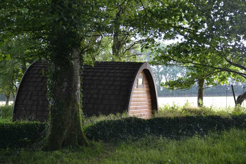 Glamping pod at Woodovis Park in Devon, England