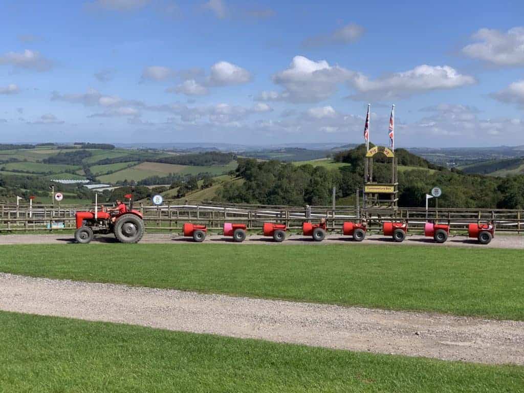 Red Rocket tractor ride at Pennywell Farm