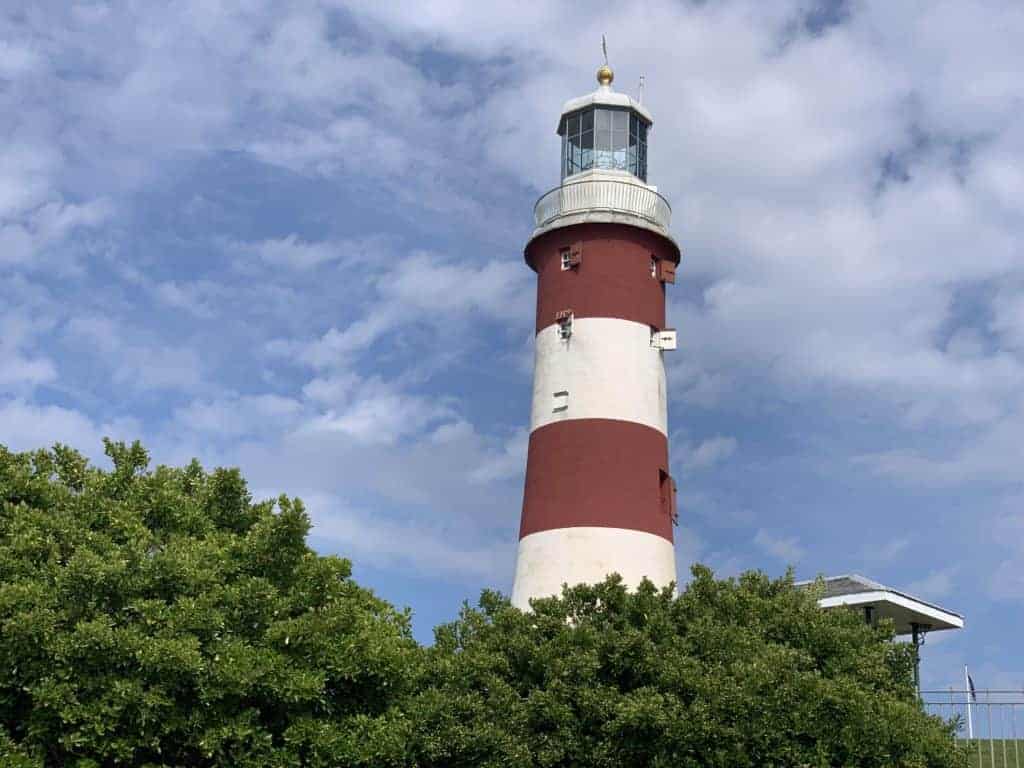 Smeaton's Tower lighthouse on The Hoe in Plymouth