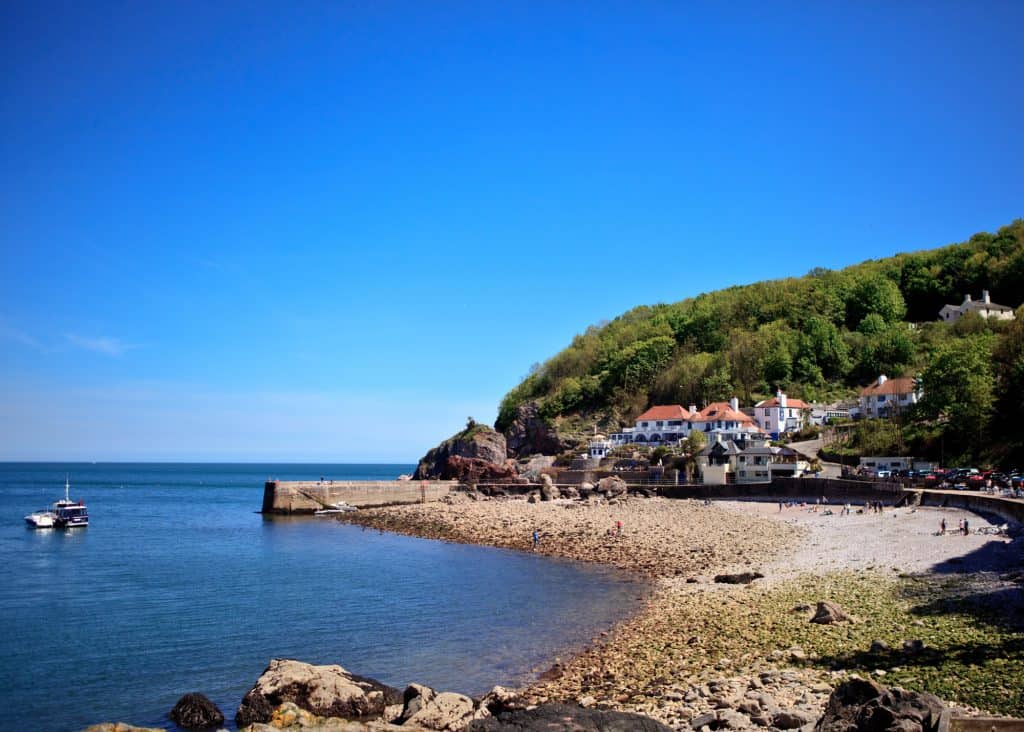 Carys Arms Hotel overlooking cove on the English Riviera in Devon