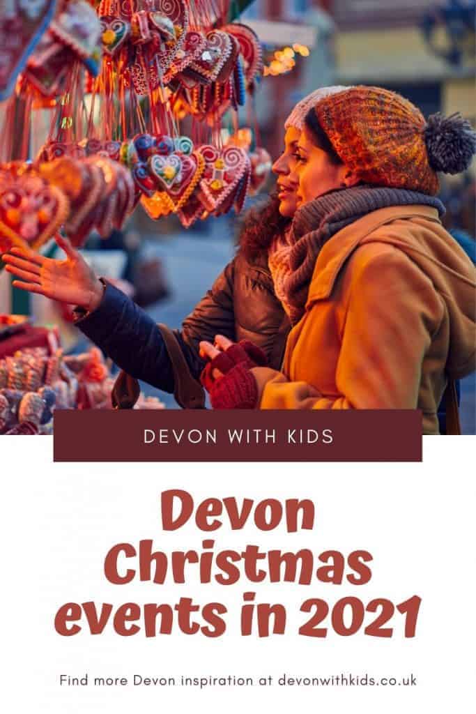 Plan your festive season with this guide to spending Christmas in Devon, including what's on in December like family events, days out, pantomimes, markets and Santa trains #Christmas #December #winter #family #events #Santa #train #fun #UK #England #visit #festive #market #pantomime #Fatherçhristmas #Devonwithkids