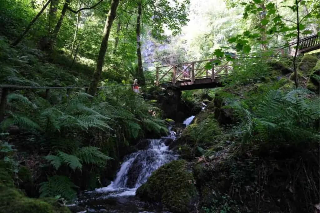 Bridge over part of the waterfalls