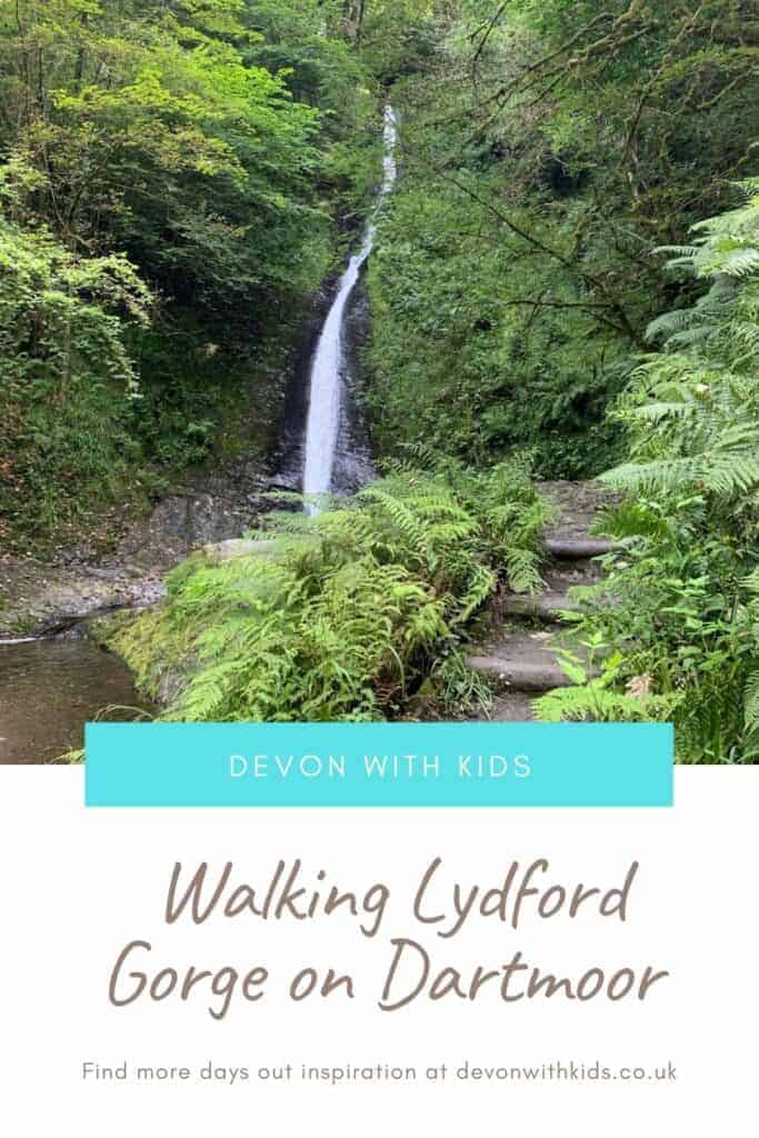 Everything you need to know about visiting Lydford Gorge with children including booking, the route and facilities available this year. #Dartmoor #NationalTrust #Devon #WestDevon #UK #walk #hike #daysout #DevonwithKids #waterfall