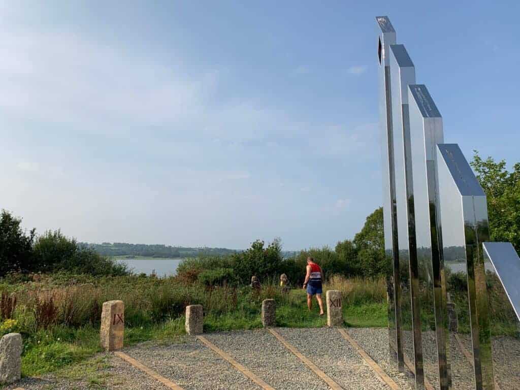 The Diamond Jubilee sundial next to Roadford Lake in West Devon