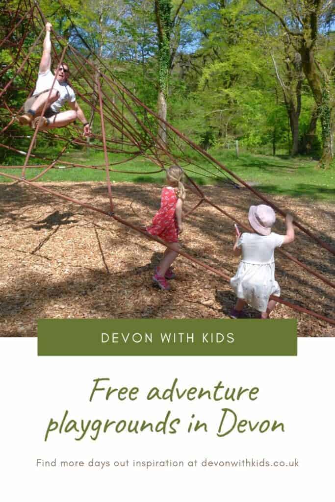 Looking for free places to entertain kids? Let them slip, slide and climb to their heart's content at these adventure playgrounds in Devon #free #thingstodo #daysout #Devon #England #UK #outdoors #fun #play #park #advenure #playground #Devonwithkids