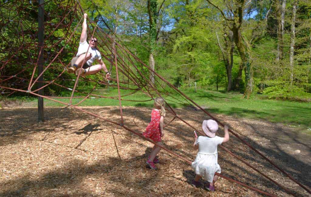 Climbing net at River Dart Country Park