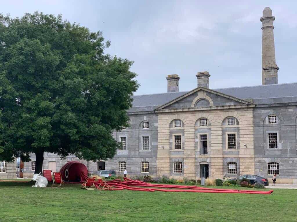 Interactive art installation at Royal William Yard in Plymouth