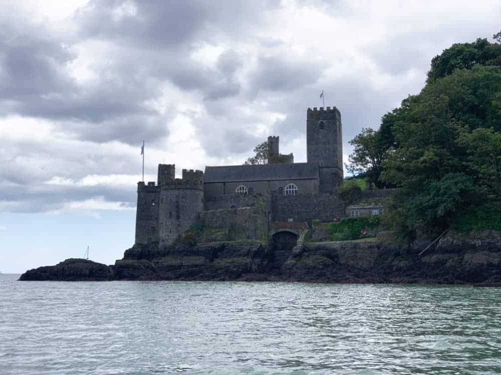 View of Dartmouth Castle from the River Dart in South Devon