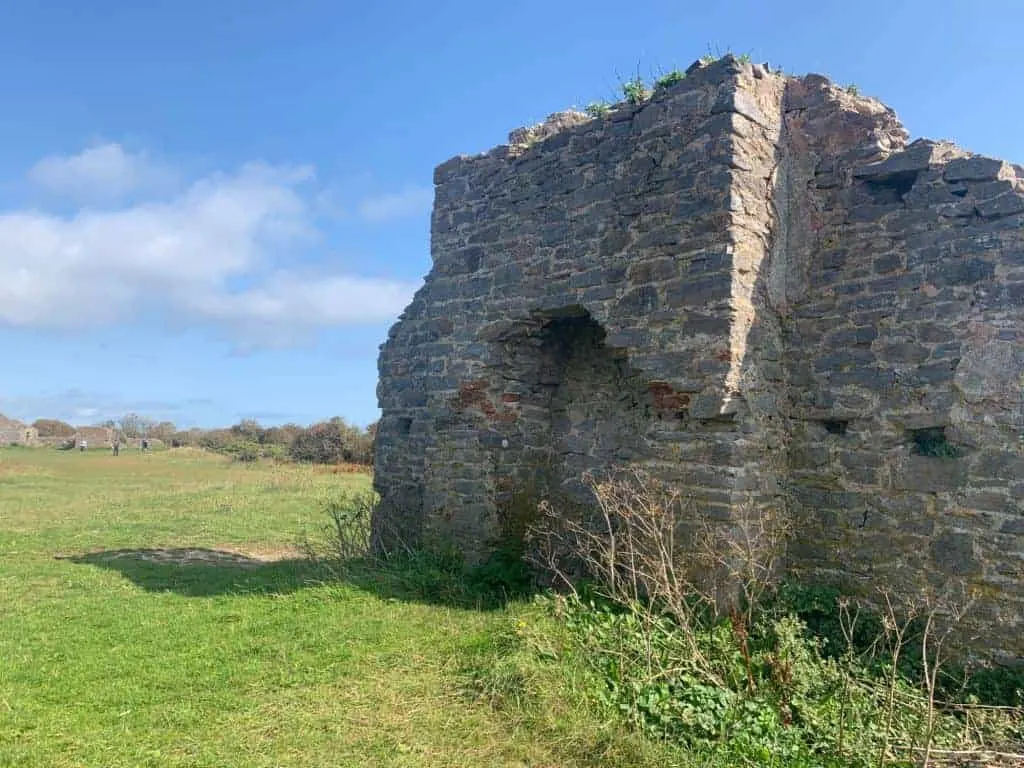 Ruin of building in fort at Berry Head Nature Reserve