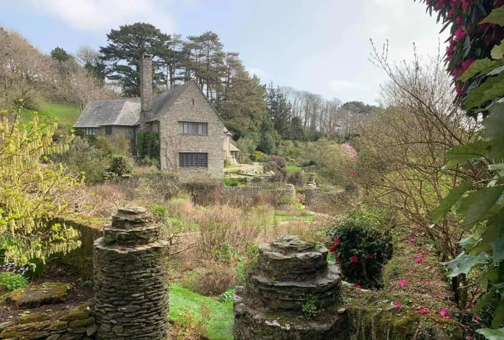 Gardens at Coleton Fishacre with house in background