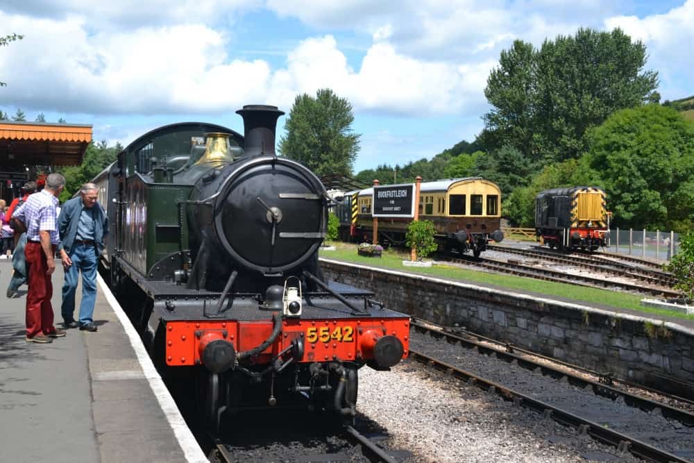 Steam train at South Devon Railway