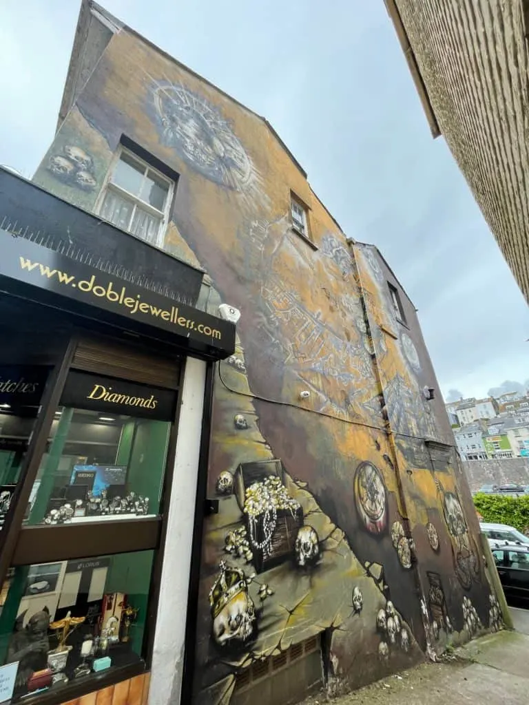 Street art on the side of building in Brixham