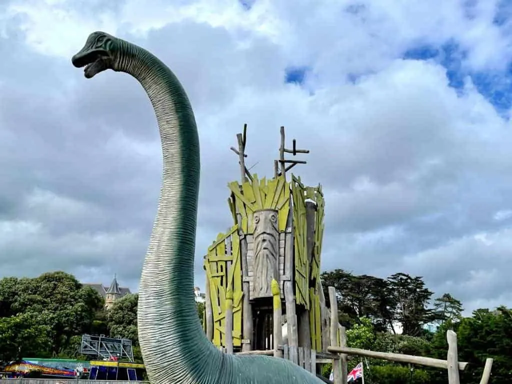 Dinosaur at Queens Drive Space playground