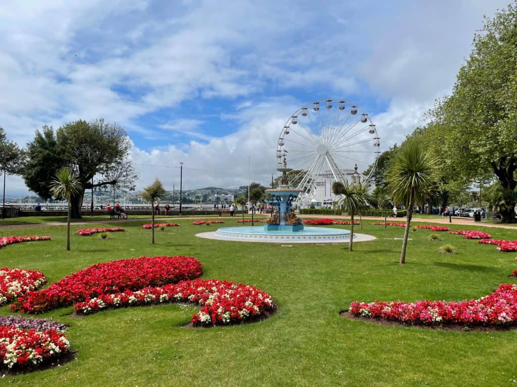 Princess Gardens and English Riviera Wheel in Torquay