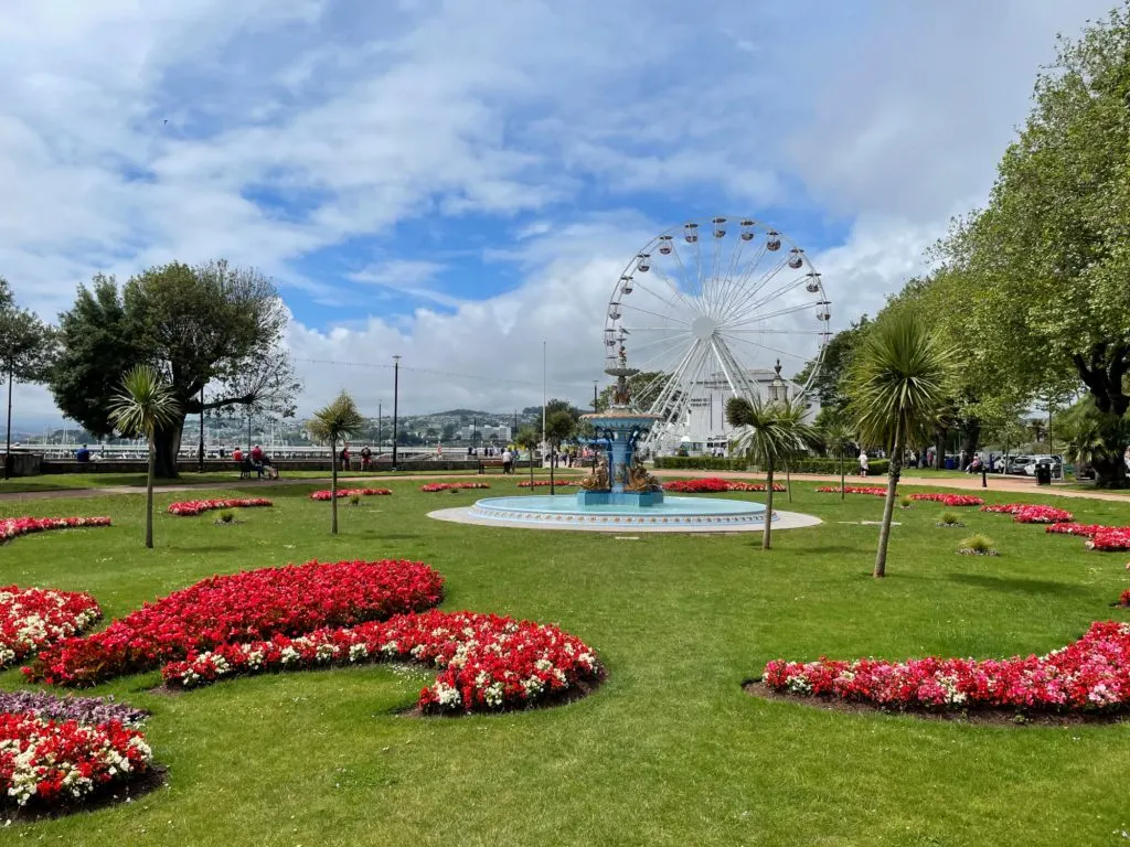 Princess Gardens and English Riviera Wheel in Torquay