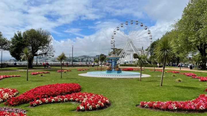 Princess Gardens and English Riviera Wheel in Torquay