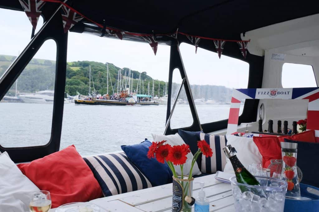 View of paddle steamer on the River Dart