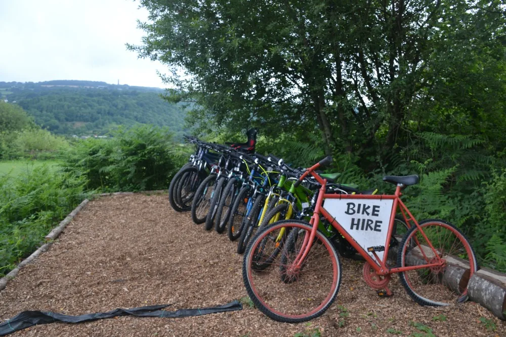 Bikes for hire at Tamar Trails