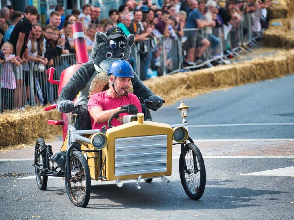 Home made car at Bideford Soapbox Derby