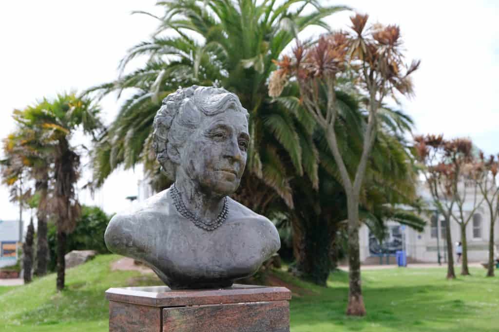 Bust of Agatha Christie in Torquay