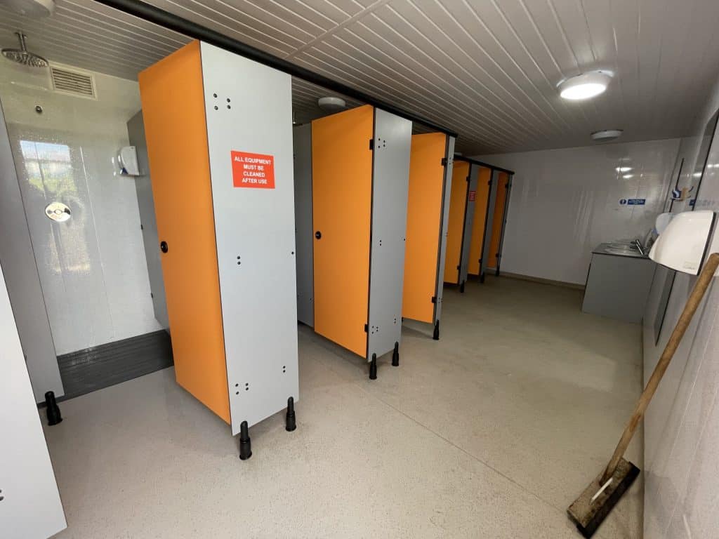 Toilet and shower block cubicles