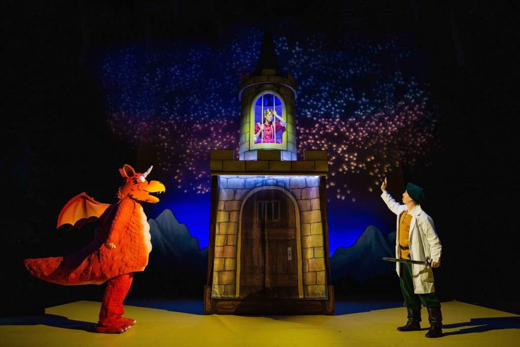 Zog and the Flying Doctors cast on stage