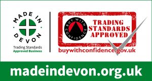 Made in Devon and Trading Standards Buy with Confidence logos