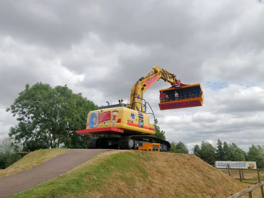 Spindizzy ride at Diggerland Devon