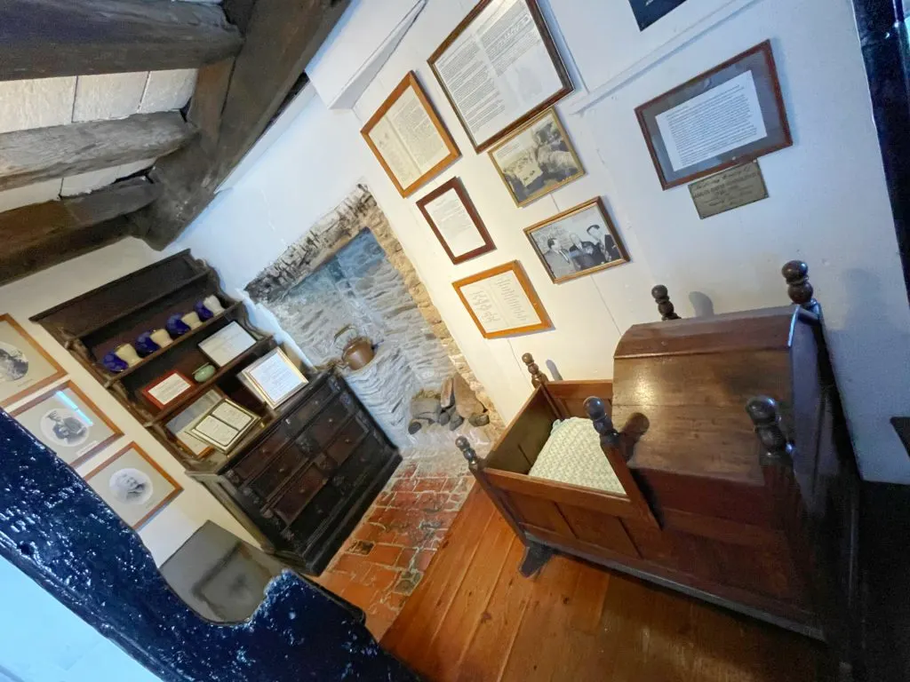 19th century family furniture in St Nicholas Chapel in Ilfracombe