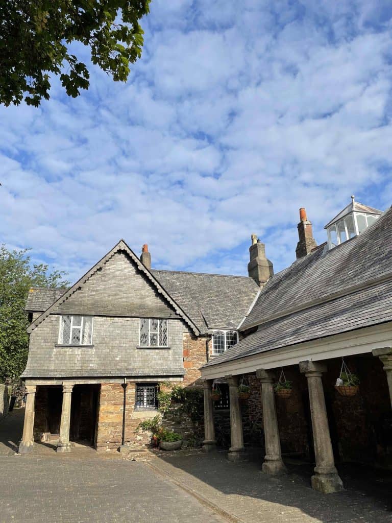 The courtyard of Totnes Guildhall