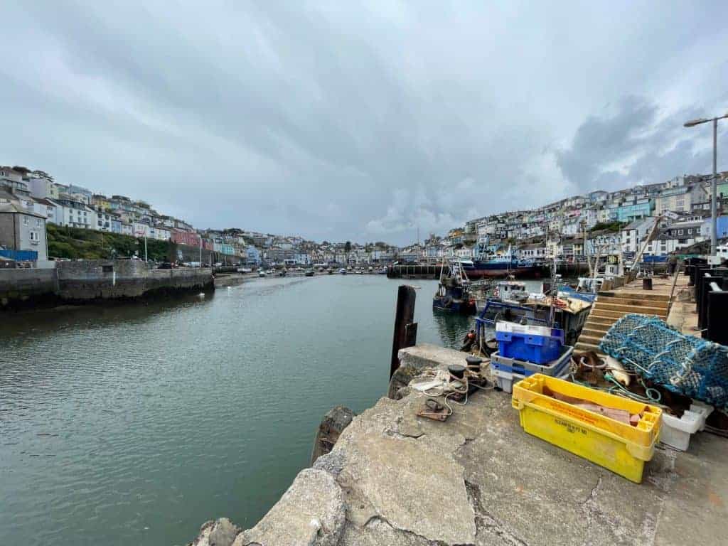 View across Brixham Harbour