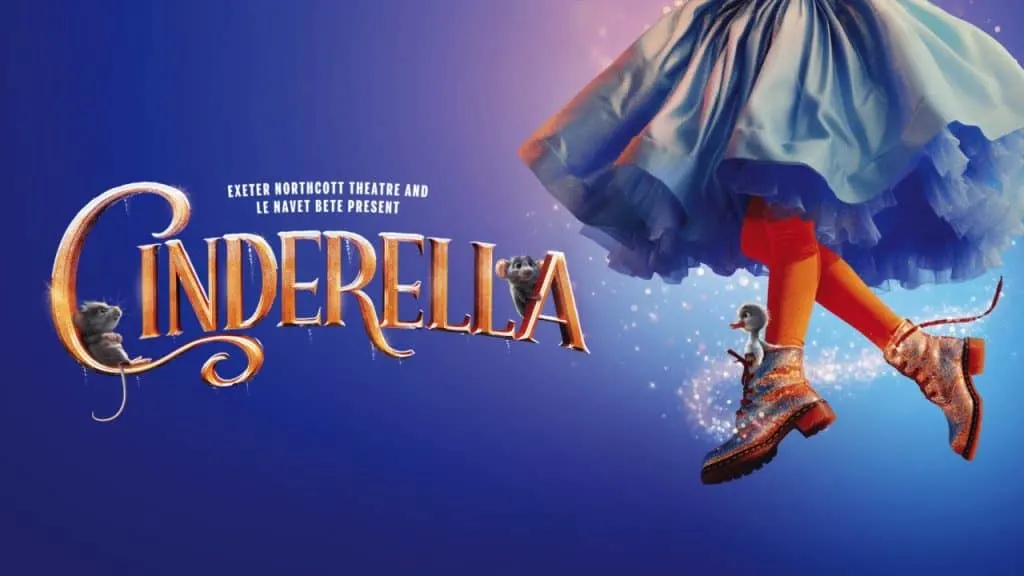 Cinderella promotional poster for pantomime at Exeter Northcott Theatre
