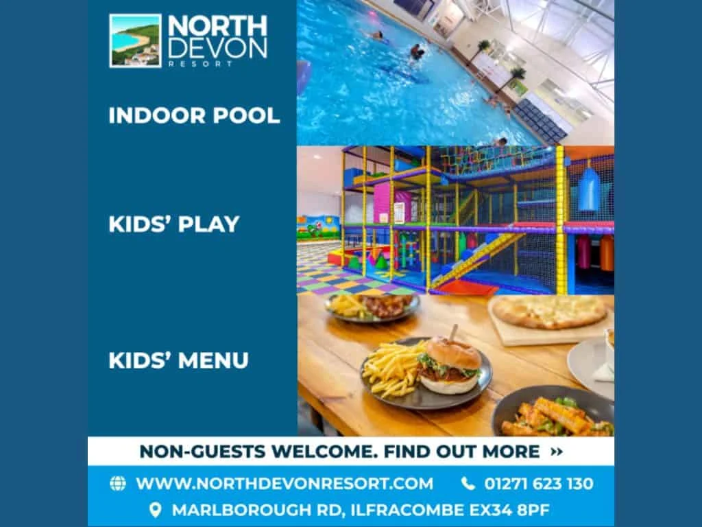 Poster for the activities available at North Devon Resort in Ilfracombe