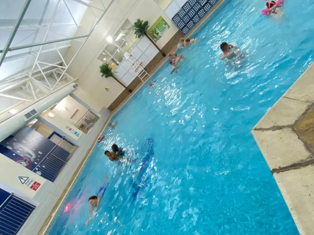 Indoor swimming pool at North Devon Resort