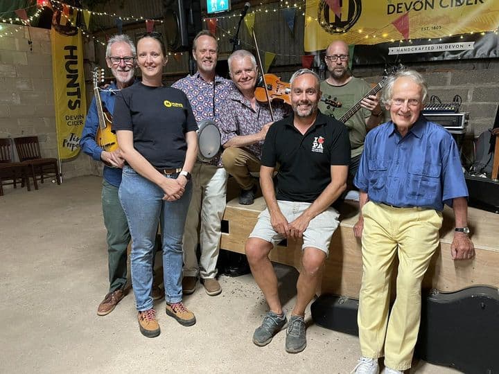 Members of Blue Jewel and Hunts Cider