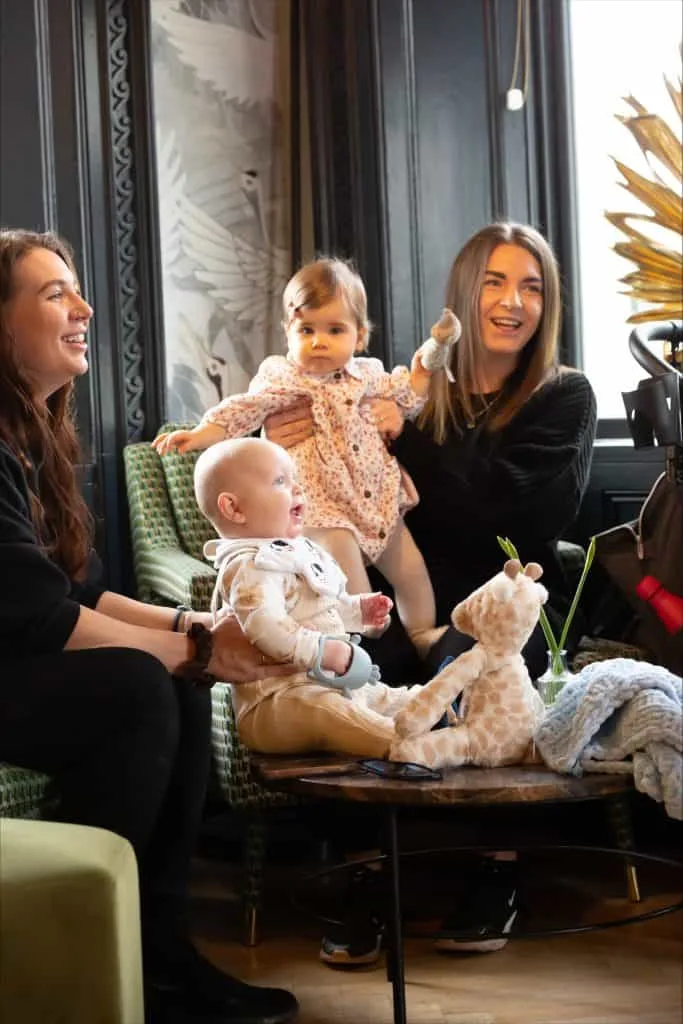 Mums and their babies enjoying a meet up