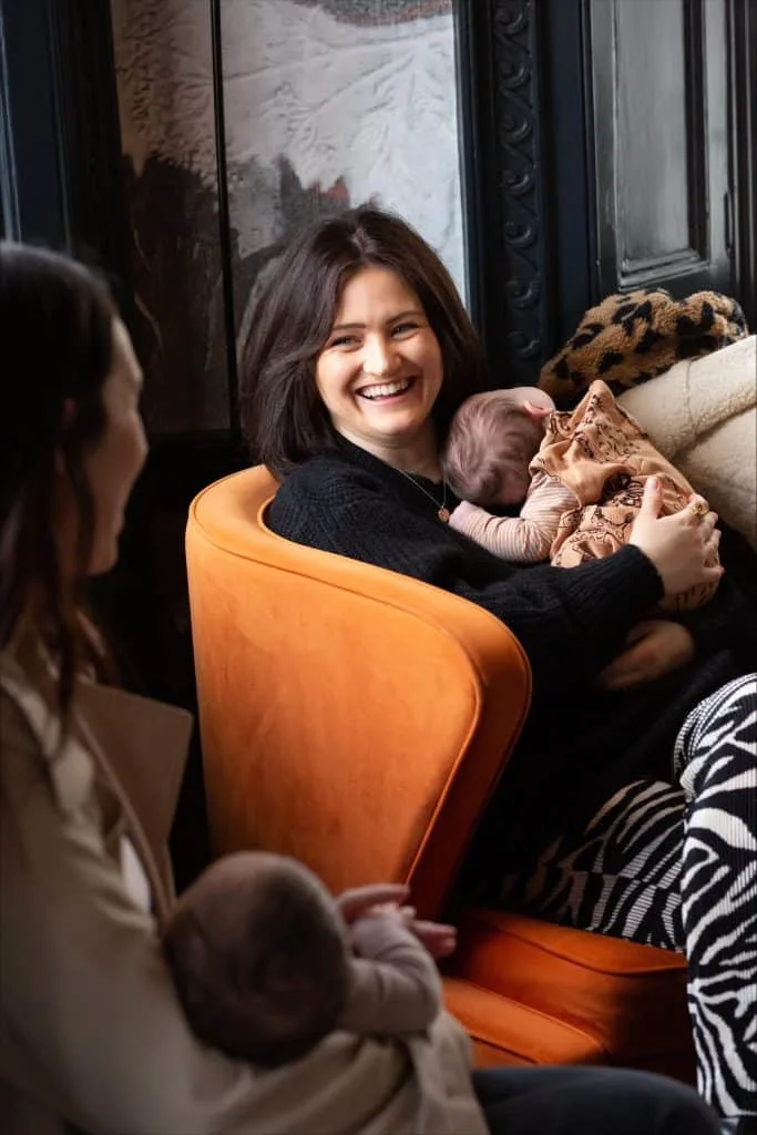 Mums and their babies enjoying a meet up