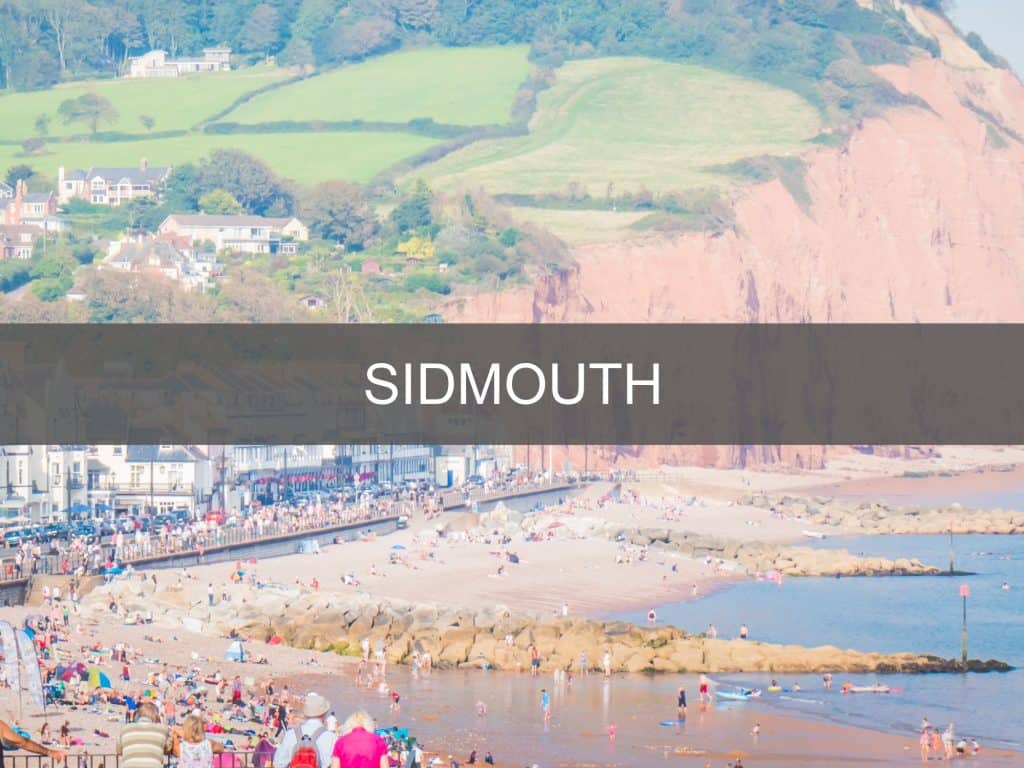 Sidmouth destination guide button