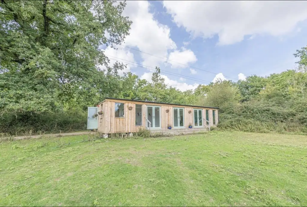 Yoga studio at Dartmoor Reach Alpaca Farm