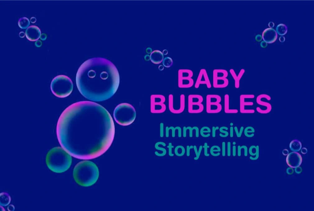 Graphic promoting Baby Bubbles event