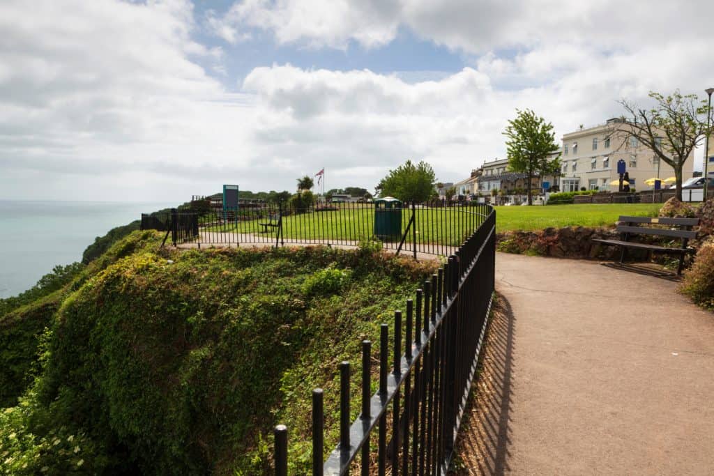 The footpath along Babbacombe Downs