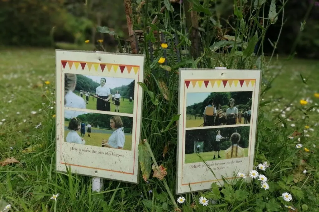 Behind the scenes photos of the filming of Malory Towers in the grounds of Hartland Abbey