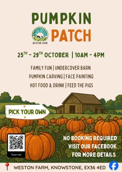 Weston Farm pumpkin patch poster