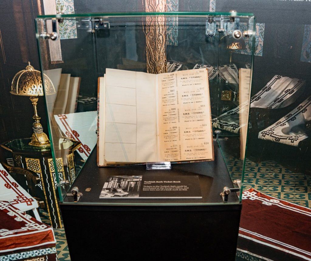 Titanic preview display case at Devon County Show 2025