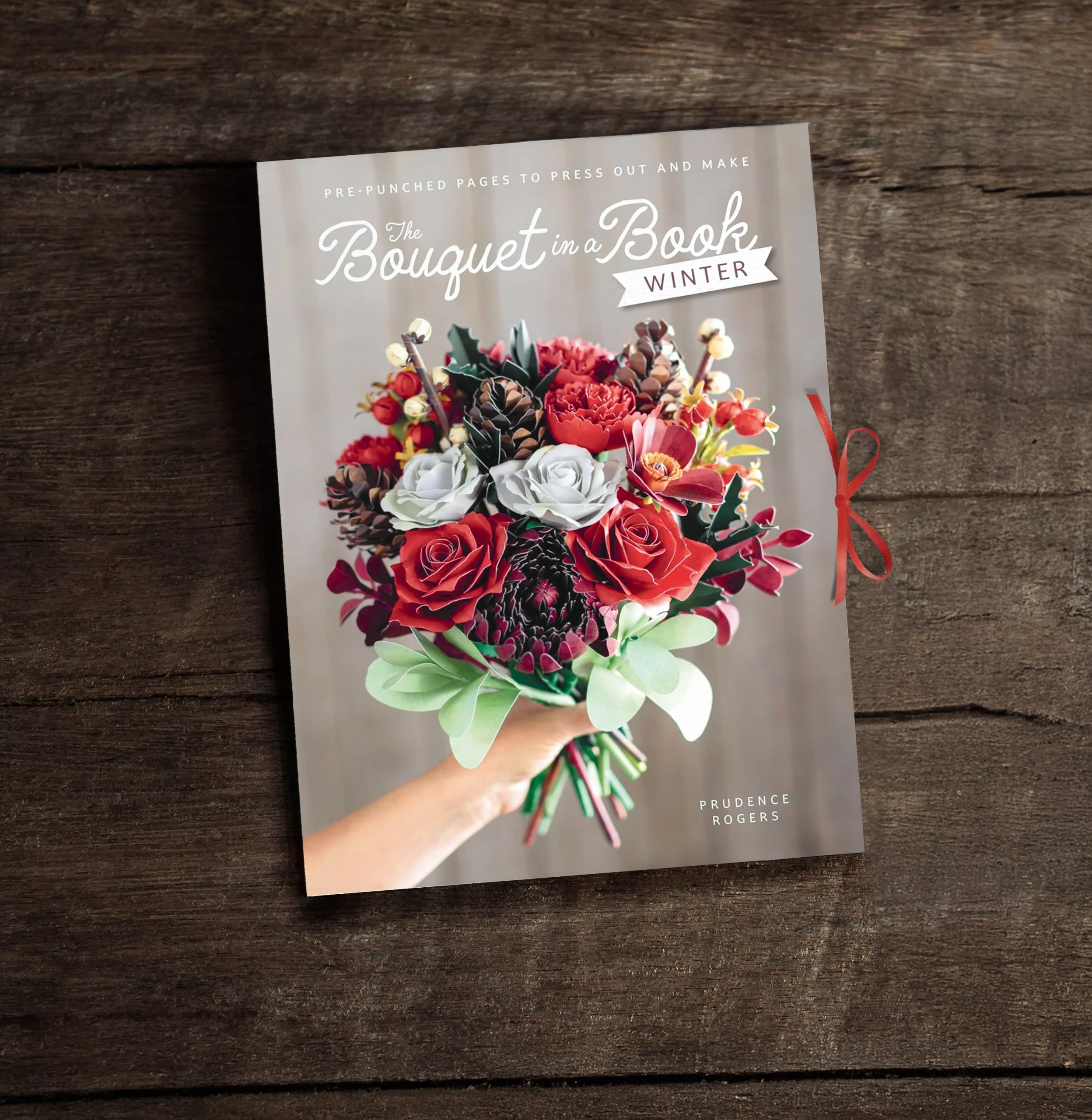 Blank portrait mock-up paper. brochure magazine isolated on brown wooden table, changeable background / white paper isolated on wood
