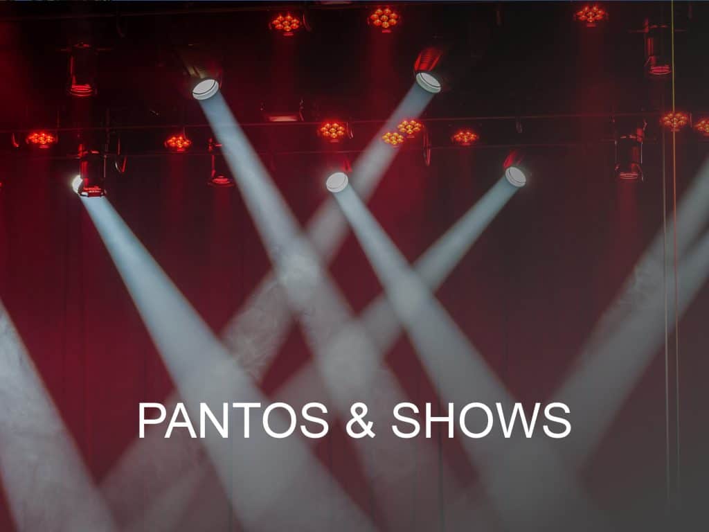 Christmas shows and pantomimes guide button. Click here to find out what's on