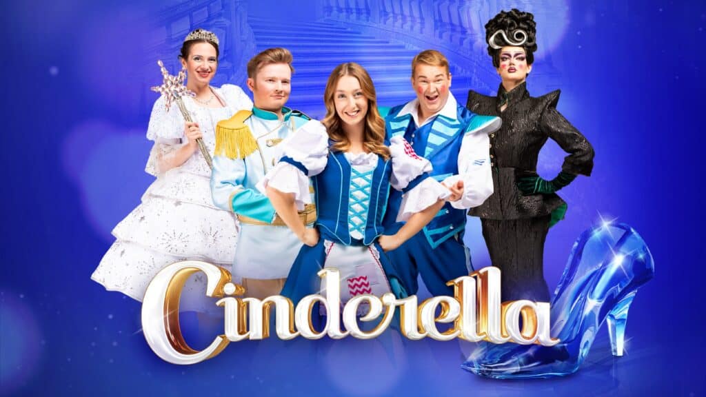 The cast of Cinderella pantomime